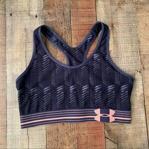 Under armour women’s racerback sports bra in blue and pink